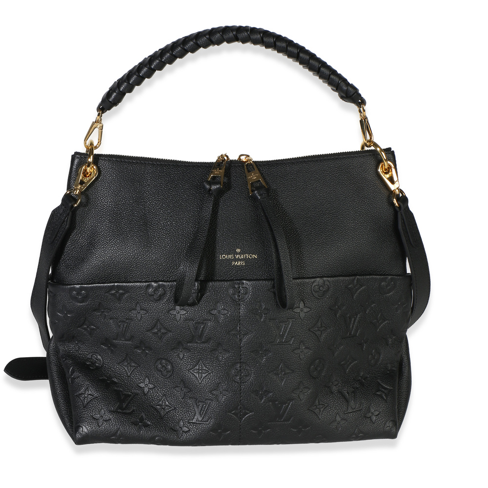 Louis Vuitton Black Monogram Empreinte Maida Hobo